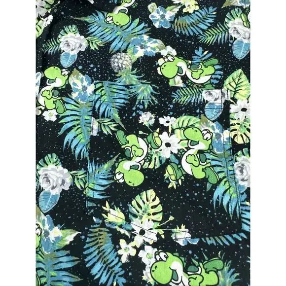 Nintendo Yoshi Tropics Button-Up Hawaiian Shirt BoxLunch XXL - Picture 5 of 8